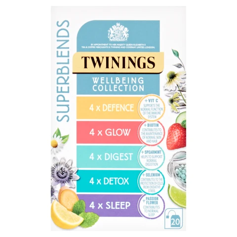 Twinings Superblends Wellbeing Collection 20 Tea Bags 37g