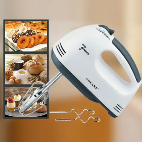 SOKANY 7-Speed Electric Hand Mixer with Whisk 180W SK-133 Hand Mixer (Deliver from Local Warehouse) CE Approved【New Arrival】