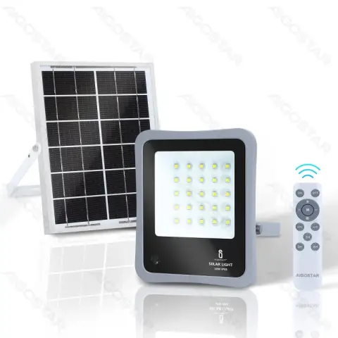Aigostar Projecteur Solaire 30W – Étanche IP65 – Batterie 5000mAh