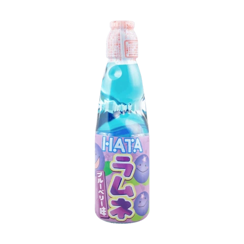 HATA Blueberry Ramune Carbonated Drink 200ml 哈达波子水 藍莓味 200ml