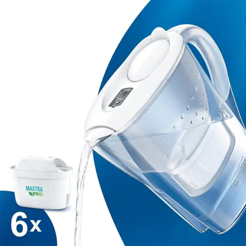 Brita Marella Water Filter White 2.4 L + 6*Maxtro Pro