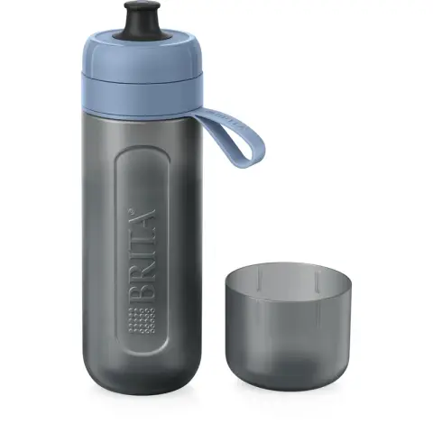 Brita Fill & Go Active Portable Bottle incl. 2 MicroDisc Filter For Sports Blue
