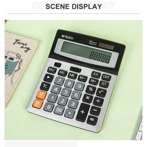 M&G 120 Steps Check & Correct Calculator 12 Digits Two Way Power MGC-10
