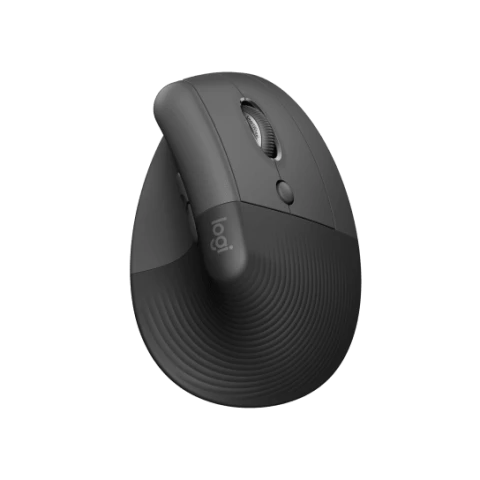 Logitech Lift Vertical Ergonomic Wireless Mouse - Graphite Black (HK Version)