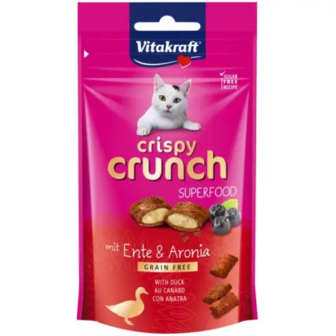 - Knuspriger Snack Ente und Aronia 60g /Katzen /60