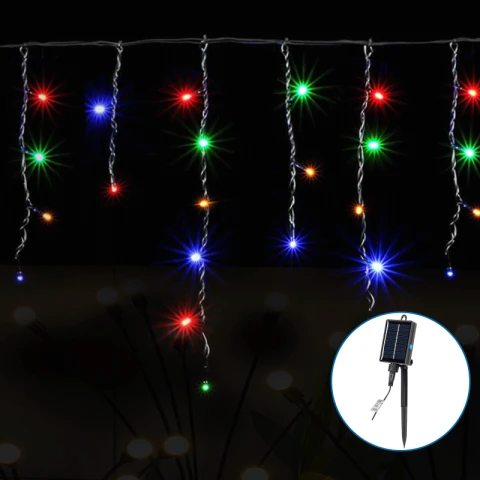 Aigostar Golfvormige platte stringverlichting - IJskegel - 100LED IP65 8 modi Golf (kleur)