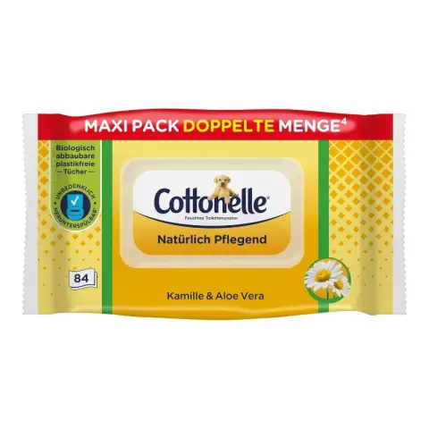 Cottonelle Feucht Natürlich Pflegend Maxi Pack 84 Bl