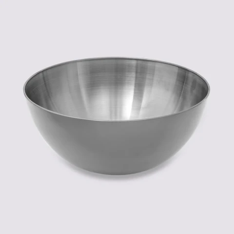 Große Salatschüssel aus Edelstahl -