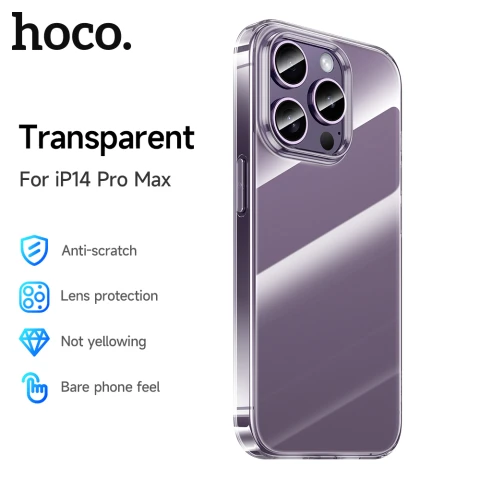 HOCO Light Series iPhone 14 Pro MaxTransparent TPU Protective Case