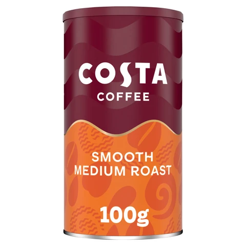 Costa Instant Smooth Medium Roast Coffee 100g
