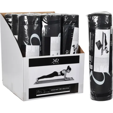 Men'S And Women'S Fitness Mat Beginner Yoga Mat Thickened Widened Lengthened Non-Slip Sports Training Soundproof Mat Household Black