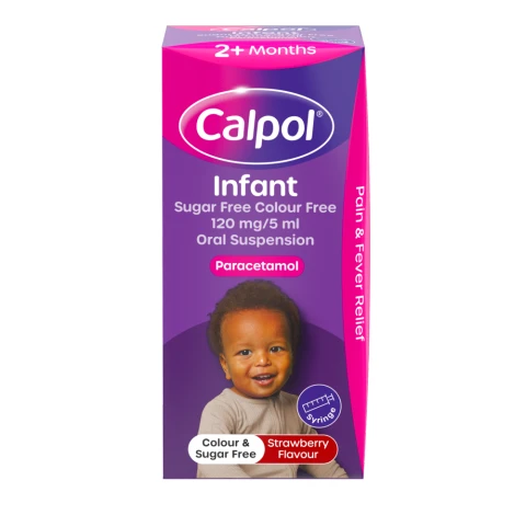 Calpol Infant Sugar & Colour-Free Oral Suspension 2+ Months 100ml