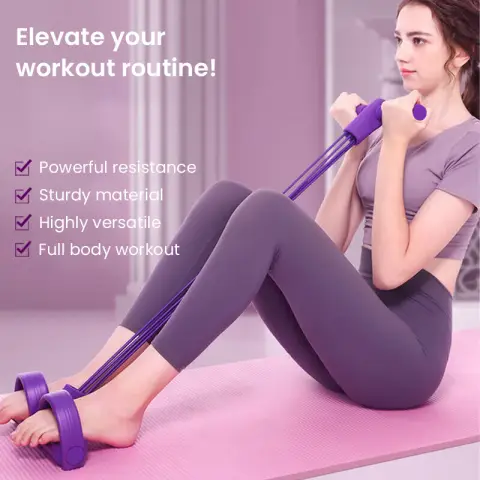 H.XUN Resistance Band - Exercise Band, Workout Band, Home Fitness Equipment for Ab Exercises Pedal Puller , Crunches