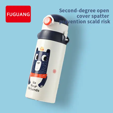 FUGUANG Children's Thermal Mug Antimicrobial 304 Stainless Steel WFZ1166-620-02 - 600ml - Blue