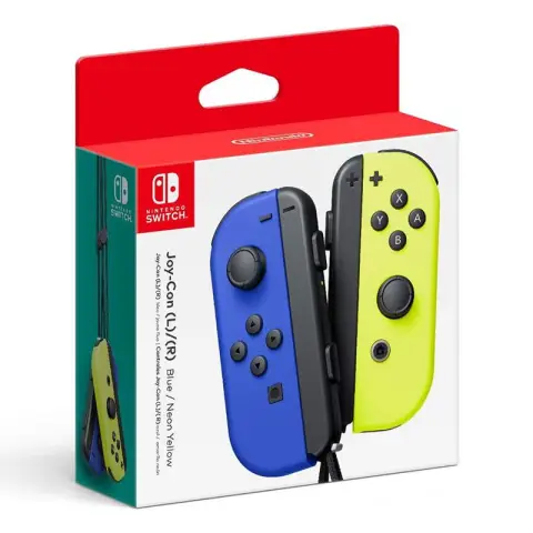Nintendo Manettes Joy-Con (L/Bleu+ R/Jaune Néon)