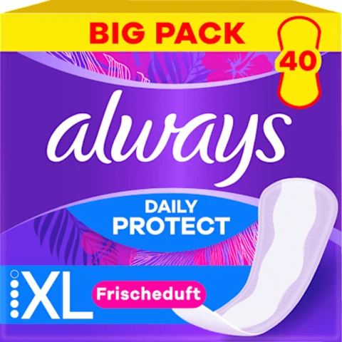 Always Slipeinlagen, Extra Schutz, lang, Großpackung, 40 Stück