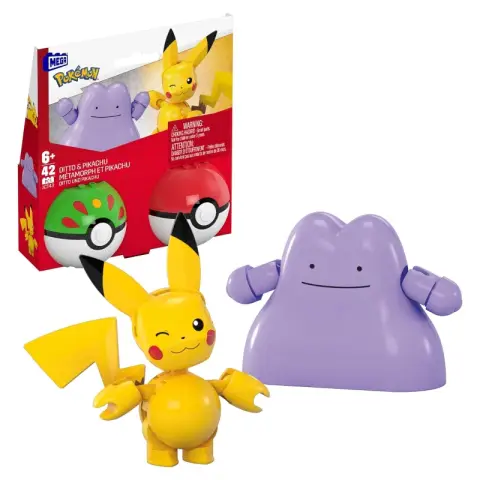 Mattel Mega Pokemon Pikachu And Ditto