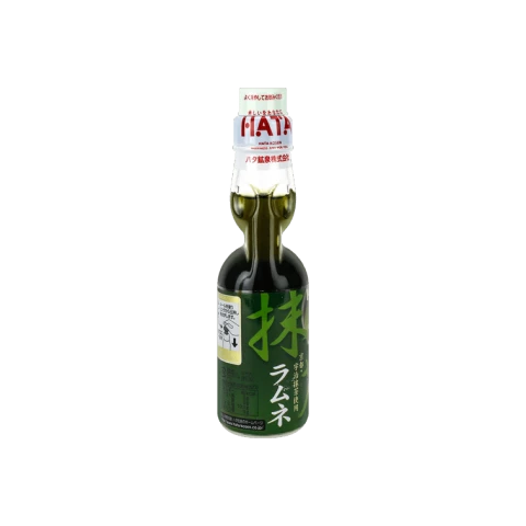 HATA Matcha Ramune Carbonated Drink 200ml 哈达波子水 抹茶味 200ml