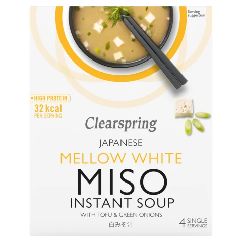 Clearspring Mellow White with Tofu Miso Soup (4 x 10g)