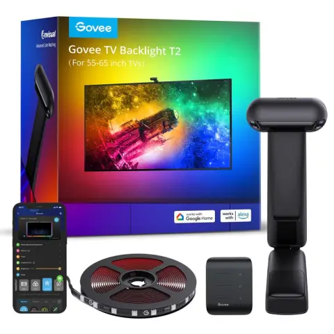 Govee Envisual TV-achtergrondverlichting T2 met dubbele camera's 55" - 65" Voor Tv