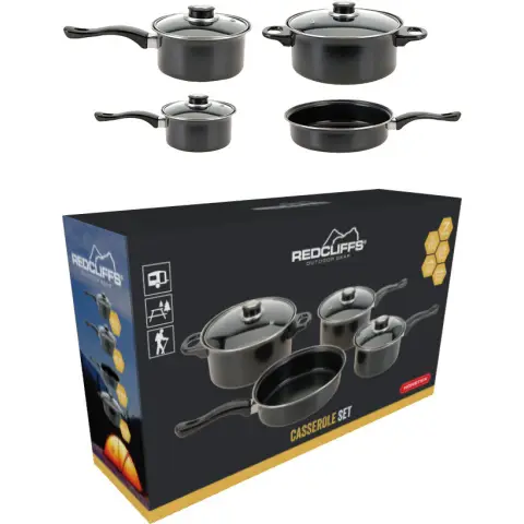 Casserole Set 7 Pieces Non-stick