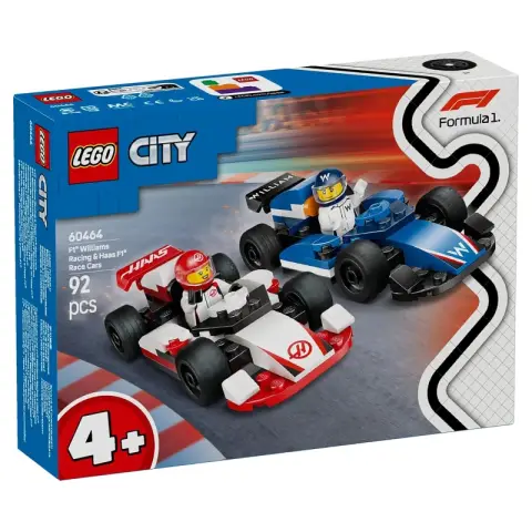 Lego 60464 City F1 Williams Racinig Haas F1 Cars