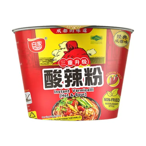 BJ Potato Vermicelli (Bowl) - Sour Hot 白家红薯粉丝-酸辣(碗)105g