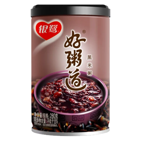 Yinlu Mixed Congee - Black Rice 280g 银鹭好粥道黑米粥 280g