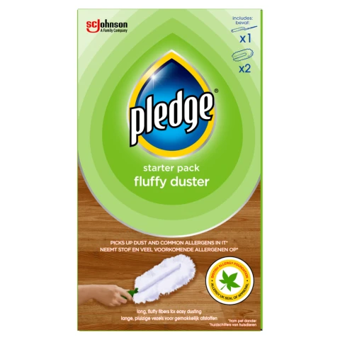 Pledge Fluffy Duster Starter Kit & 2 Refills