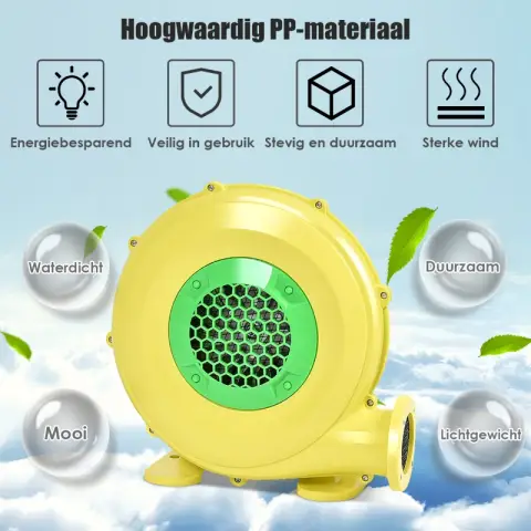 COSTWAY Blazer 450 W Elektrische ventilator Luchtblazer voor opblaasbaar speelgoed