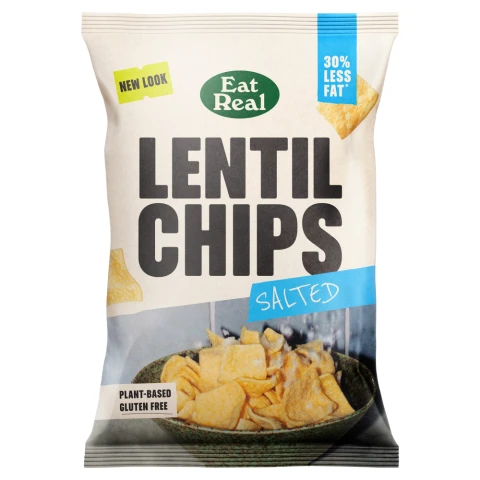 Eat Real Sea Salt Lentil Chips 95g