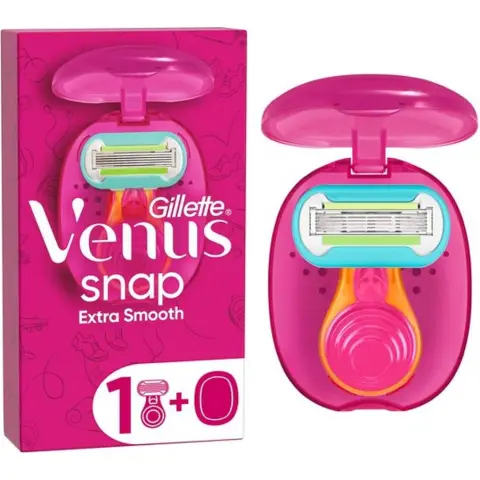 Venus Snap Extra Smooth Pink Handle + 1 Razor Blade Snap