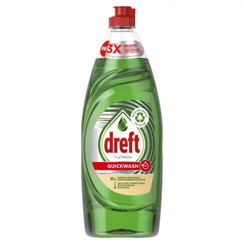 Dreft Platinum Quickwash Original Liquid Dishwashing Detergent 625ml