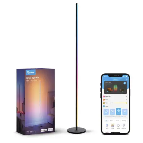 Govee RGBICW Basic - Floor Lamp - 58 Scene Modes Music Sync Voice Control 136 cm