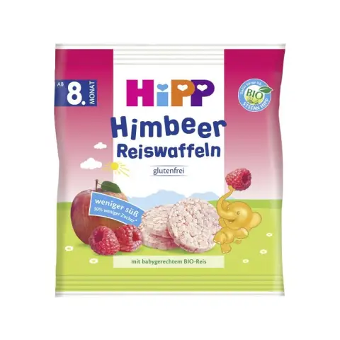 Hipp Himbeer Reiswaffeln ab 8. Monat 30 g