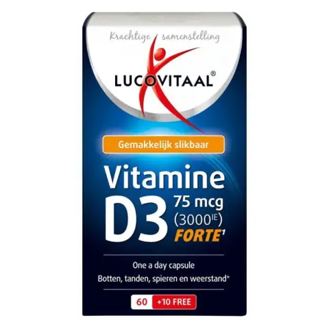 Lucovitaal Vitamine D3 75 mcg 70 pièces