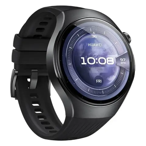 Huawei Watch 5 (Rates-L19F) Schwarzes Fluoroelastomer-Armband