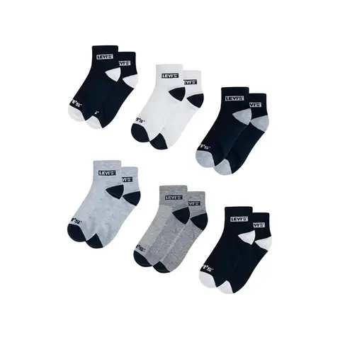Levi's Kindersokken LHN BOX TAB MID CUT 6PK LEVIS
