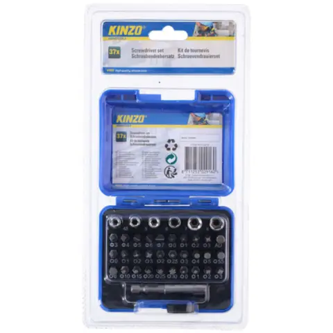 Kinzo Jeu de clés à douille et à embout 37 pièces MT
