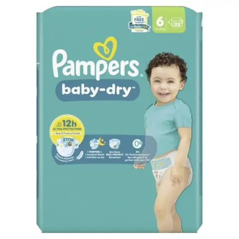 Pampers Baby Dry Gr. 6 Extra Large 13-18kg Single Pack 22 St