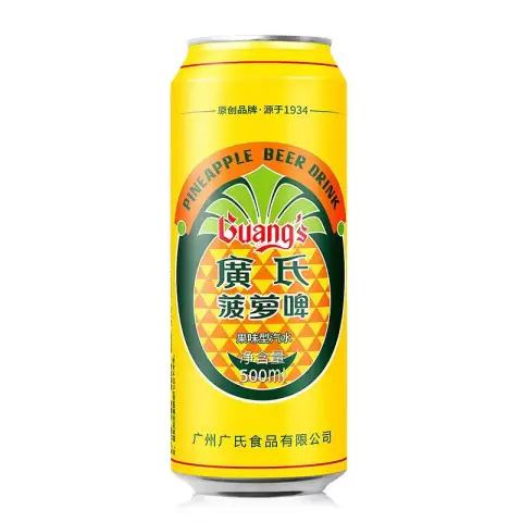 Guang's Pineapple beer flavour soda drink 500ml 广氏菠萝啤果味型汽水500ml
