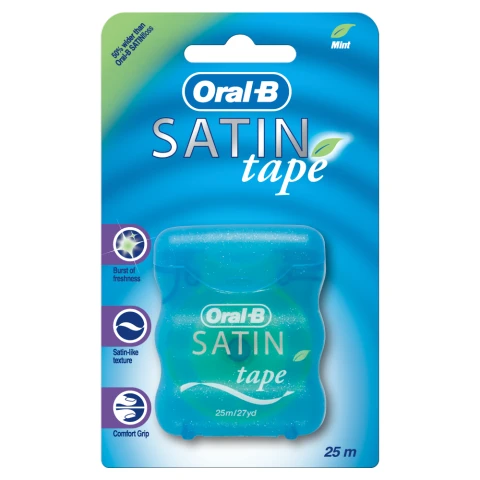 Oral-B Satin Tape Dental Floss Mint 25m