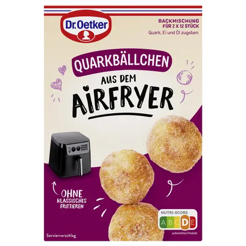 Oetker Quarkbällchen aus dem Airfryer 420 g