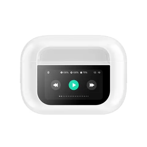 Guanersheng Smart Screen Wireless Earphones - White