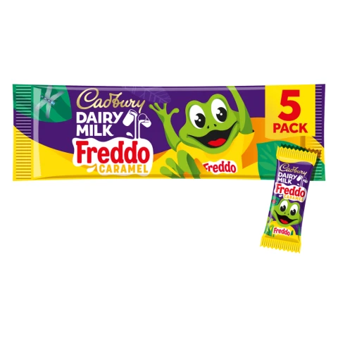 Cadbury Dairy Milk Freddo Caramel Chocolate Bar 5 Pack Multipack 97.5g