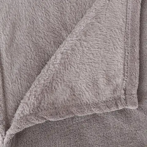 Grey Microplush Blanket