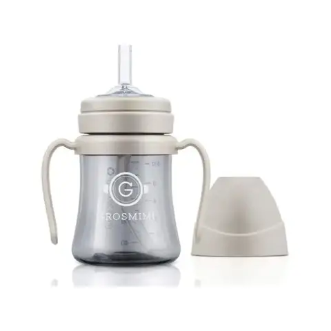 GROSMIMI PPSU Straw Cup 200ml Cream Beige
