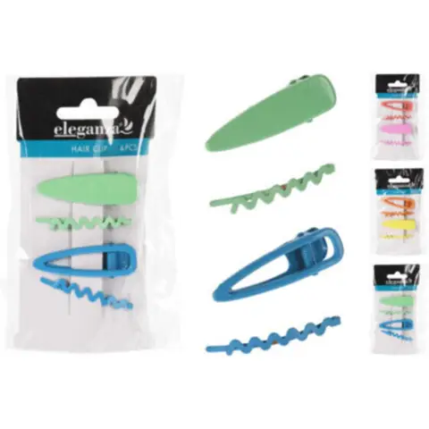 Pince à cheveux en métal 45 mm Set/4Pcs