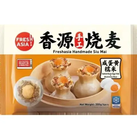 Freshasia Handgemachte Klebreis Siu Mai 300g mit Eigelb