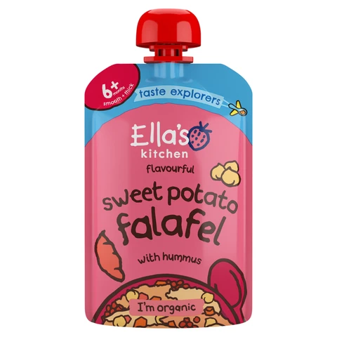 Ella's Kitchen Organic Sweet Potato Falafel with Hummus 6+ Months 100g
